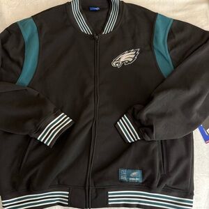 NWT NFL Philadelphia eagles Men’s Black Bomber Jacket Size XXL
